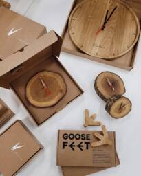 Wooden Wall Clock, Clock For Wall, Wood Large Oak Silent Mechanism, Housewarming Gift
