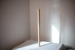 Handmade Turned Wood Furniture Leg Unfinished Baltic Birch, Ash, Or Oak - thumbnail 1
