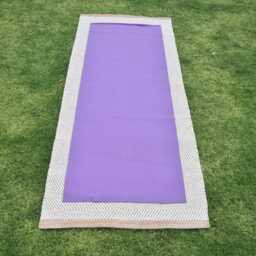 Hand Woven Wool Runner Rug, Flat Weave Kilim, Brown Border, 200x80cm - thumbnail 3