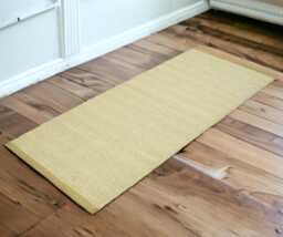 Hand Woven Wool Runner Rug, Flat Weave Kilim, Brown Border, 200x80cm - thumbnail 1