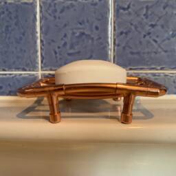 Handmade Copper Soap Dish Bathroom Bar Holder - thumbnail 3