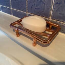 Handmade Copper Soap Dish Bathroom Bar Holder - thumbnail 2