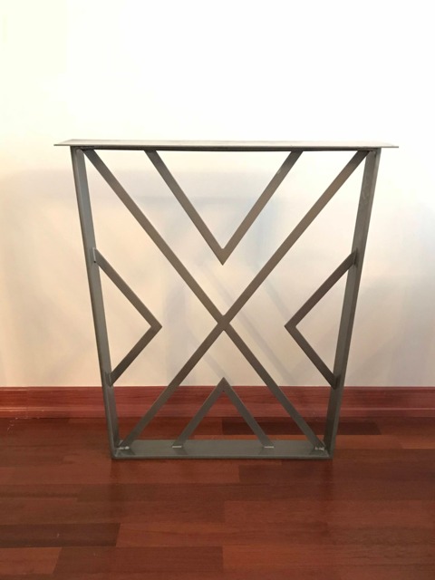 "Trapezoid Table Leg, Height 28"" - W 24" - image 1