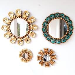 "Peruvian Mirrors ""Rosedal Turquoise" - thumbnail 1