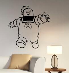 Marshmallow Wall Decal Vinyl Sticker Ghostbusters Art Decorations For Home Housewares Kids Living Room Bedroom Decor Gift Poster Ghs2 - thumbnail 1