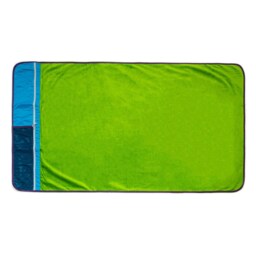 "Large Beach Towel With Zipped Pocket - 100% Cotton Size 100cm X 180cm - 39"" 71" - thumbnail 3