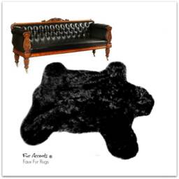 Plush Brown Bear Faux Fur Bedspread - Handmade Shag Throw - thumbnail 3
