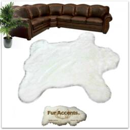 Plush Brown Bear Faux Fur Bedspread - Handmade Shag Throw - thumbnail 2
