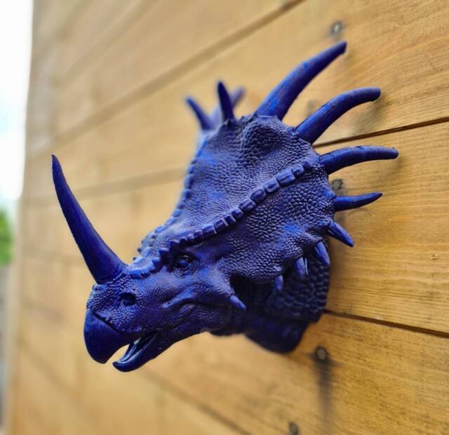 styracosaurus Wall Art - Dinosaur Wall Decor 3D Printed - image 1