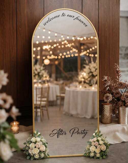 Personalised Wedding Mirrors- Mirror Included- Gifts- Accessories- Bridal Team - image 1