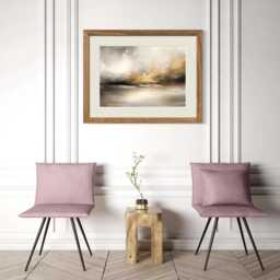 Vibrant Gold Above Dark Horizon Art Print - thumbnail 2