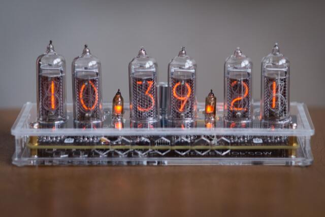 In-14 Nixie Tube Clock Transparent Enclosure - image 1