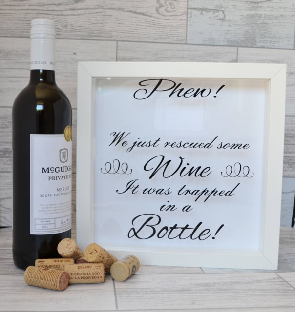 Wine Cork Holder, Lovers Gift, Wedding Shadow Box, Drop Gifts For Friends, Mothers Day Anniversary - image 1