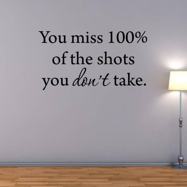 You Miss 100% Of The Shots Don't Take Hockey Wall Decal Vwaq - image 1
