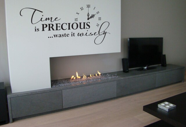 Time Is Precious - Wall Sticker Contemporary Vinyl Decal Inspirational - image 1