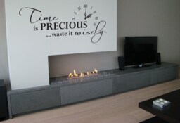 Time Is Precious - Wall Sticker Contemporary Vinyl Decal Inspirational - thumbnail 1