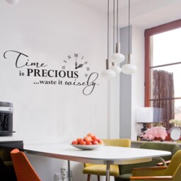 Time Is Precious - Wall Sticker Contemporary Vinyl Decal Inspirational - thumbnail 2