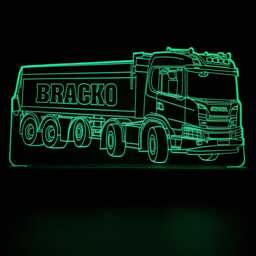Personalised D400 Truck Led Night Light, Lorry Gifts, Driver Lights, Bedroom Light - thumbnail 1