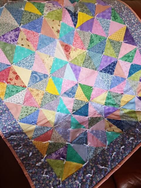 Colorful Ties Baby, Toddler Quilt, Wall Hanging, Throw - image 1