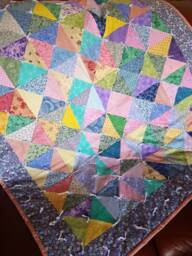 Colorful Ties Baby, Toddler Quilt, Wall Hanging, Throw