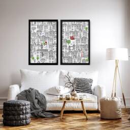 London City Travel Framed Set Of 2 Wall Art Prints For Living Room, UK Famous Landmarks Cityscape Travel Lover Poster Gift Traveller - thumbnail 2