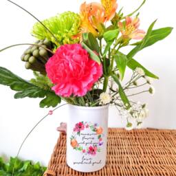 Gift For Mum, Mothers Day Gift, Personalised Flower Vase, Mum Gifts, For Mom, Home Decor, Birthday Ceramic Gifts - thumbnail 1