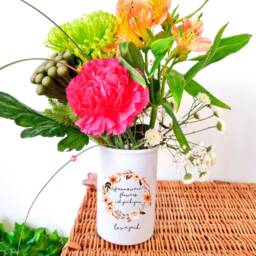 Gift For Mum, Mothers Day Gift, Personalised Flower Vase, Mum Gifts, For Mom, Home Decor, Birthday Ceramic Gifts - thumbnail 2