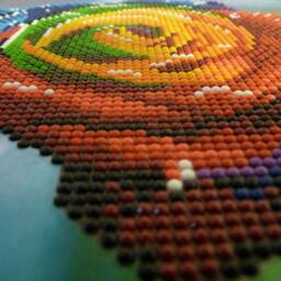 Diamond Painting 3D Art 5 D Diamond Painting Pink Rainbow Wood Canvas Embroidery Mosaic Rhinestone Home Decoration Wall Gift Handmade - thumbnail 3