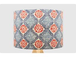 Blue Red Indian Retro Lampshade, Table Floor Lamp/Ceiling Pendant Small Medium Large 15cm 20cm 25cm 30cm 35cm 40cm Fabric Drum Light Shade