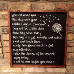 Handmade Family Wood Sign Never Have This Day Again, Wall Decor - thumbnail 2
