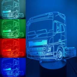 Truck 3D Illusion Smart App Control Night Light Bluetooth, Music, 7&16M Color Mobile App, Made in UK