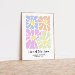 Pastel Set Of 3 Abstract Henri Matisse Prints, Modern, Gallery Wall Art, Bedroom, Living Room Decor - thumbnail 2