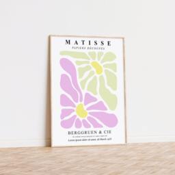 Pastel Set Of 3 Abstract Henri Matisse Prints, Modern, Gallery Wall Art, Bedroom, Living Room Decor - thumbnail 3
