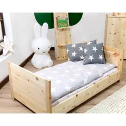 Cot Made Of Pine Wood Incl. Slatted Frame Lying Surface 140 X 70 cm Handmade