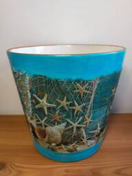 Plant Pots, Ceramic Pot, Pot & Planter, Flower Pot, Garden Pot, Indoor & Outdoor Pot, Decoupage, Gift, Pot Saucer, Home Garden Decoration - thumbnail 1