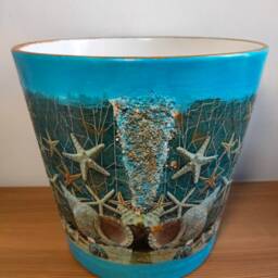 Plant Pots, Ceramic Pot, Pot & Planter, Flower Pot, Garden Pot, Indoor & Outdoor Pot, Decoupage, Gift, Pot Saucer, Home Garden Decoration - thumbnail 3