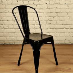 For??t Tolix Metal Bistro Dining Chair Steel Stackable - Various Colours Available - thumbnail 2