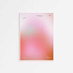 Gradient Art Print, Colorful Aura Poster, Positive Affirmation, Spiritual Quote, Dreamy Gradient, Pink Neutral Wall - thumbnail 2
