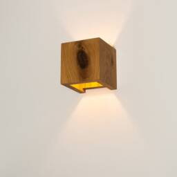 Handmade Oak Wall Lamp, Vita M Sconce, Natural Wood Light Fixture - thumbnail 3