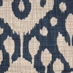 Dark Navy Geometric Cotton Cushion, Scatter Cushions. Multiple Sizes, Throw Cushion With Zip - thumbnail 3