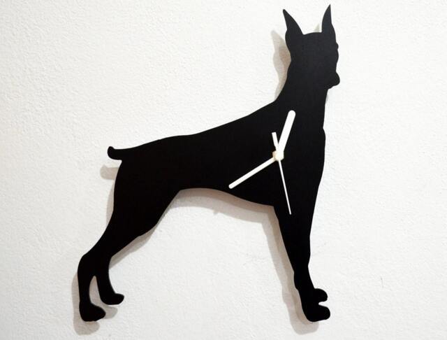 Doberman Pinscher Dog - Wall Clock Silhouettev - image 1