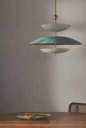 Mid Century Sputnik Chandelier 1950S Matt Green Ivory & White Modern Italian Light Kalmar Stilnovo Style Kingdomslightltd - thumbnail 1
