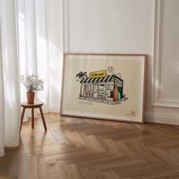 Surf Shop Art Print Vintage Surfing Poster - thumbnail 3