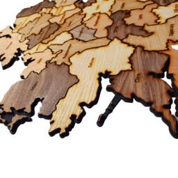 Wooden Ireland Map - World Wall Decor Optional Engraved Details - thumbnail 3