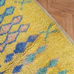 Moroccan Rug, Berber Handwoven Boujaad Rug 6x9 Colorful Boho - thumbnail 3