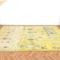 Moroccan Rug, Berber Handwoven Boujaad Rug 6x9 Colorful Boho - thumbnail 2