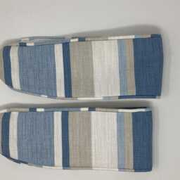 Laura Ashley Awning Stripe Seaspray Handmade Pair Curtain Tie Backs - thumbnail 3