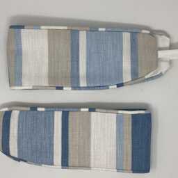 Laura Ashley Awning Stripe Seaspray Handmade Pair Curtain Tie Backs - thumbnail 4