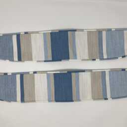 Laura Ashley Awning Stripe Seaspray Handmade Pair Curtain Tie Backs - thumbnail 2