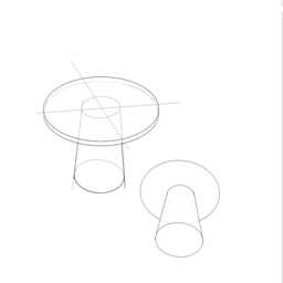 Luxury Side Table - White Marble Modern Minimalist Design -Bespoke Natural Stone Perfect For Living Room Or Bedroom - thumbnail 3